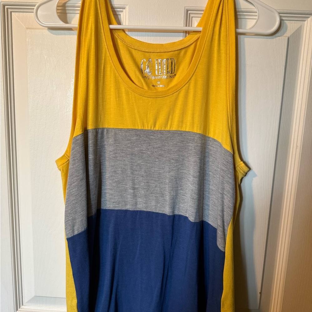 Go Wild Yellow Tank Top